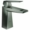 Grohe Einhand Waschtisch Batterie Allure Brilliant 23033 Glatter Körper Hard Graphite Geb., 23033AL0 8