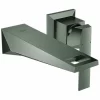 Grohe 2-L- Waschtisch Wandbatterie Allure Brilliant 19781 FMS Ausl. 161mm Hard Graphite Geb., 19781AL0 8