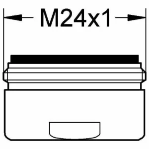 Grohe Mousseur Aussengewinde M 24 X 1 AG Chrom 13929000 11